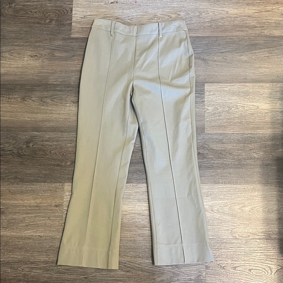 Lysse Women's Cropped Ankle Tan/Brown Pull On High Waist Pants XS NWT - Picture 1 of 12